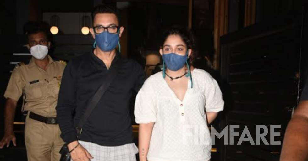 Pictures: Aamir Khan clicked with daughter Ira in Bandra