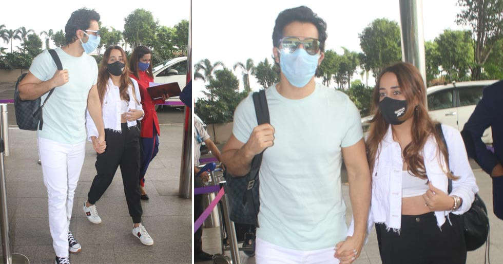 Pictures: Varun Dhawan and Natasha Dalal clicked at the airport