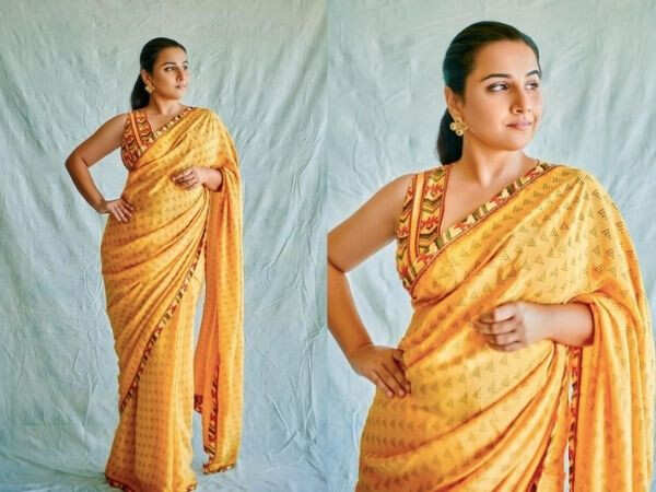 Vidya Balan in Rs 14k saree is a roaring image of Sherni. See pic - India  Today