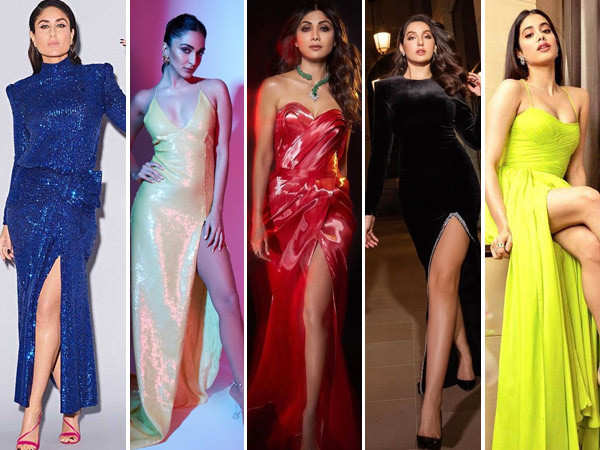 Bollywood Divas Rocking Their Thigh-Slit Gowns