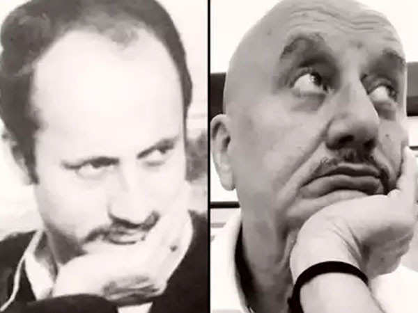 Anupam Kher shares his photo from his first ever photoshoot