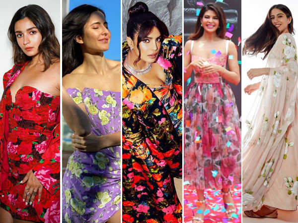 Throwback to Springtime Style Check: Bollywood Beauties serving looks in floral outfits