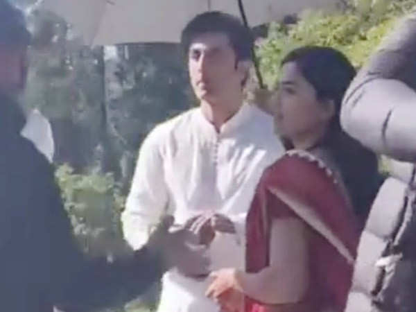 Leaked pictures from Ranbir Kapoor and Rashmika Mandanna's Animal went viral