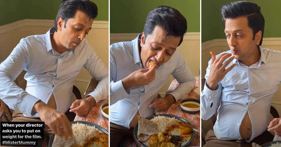 Riteish Deshmukh leaves the internet in splits as he shares a video of him gorging on food