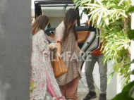 Soni Razdan and Shaheen Bhatt arrive at Ranbir Kapoor and Alia Bhatt’s residence