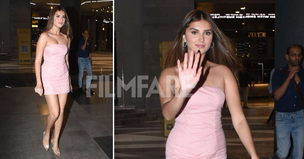 Photos: Tara Sutaria stuns in pink mini dress | Filmfare.com