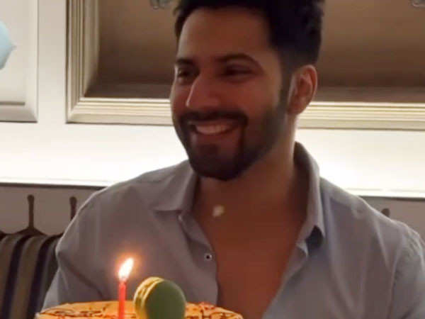 Varun Dhawan celebrates his birthday with the team of Bawaal in Lucknow. See pics