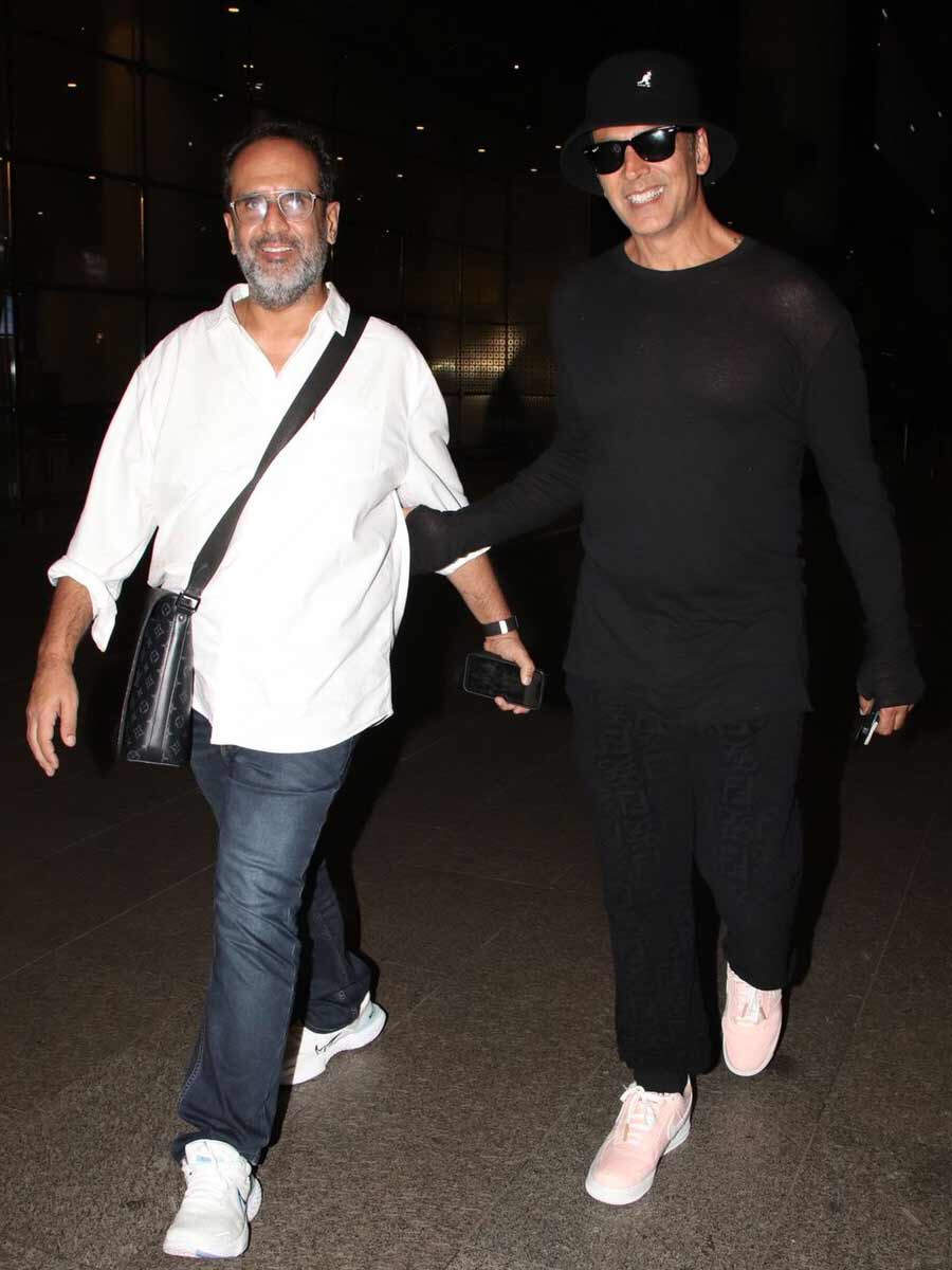 Akshay Kumar and Aanand L Rai return from Rakhsa bandhan promotion