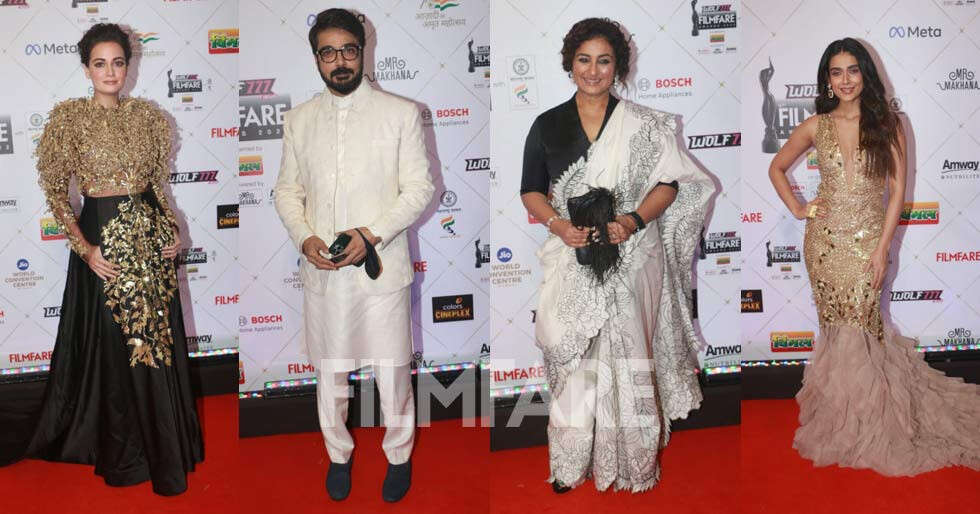 Wolf777news Filmfare Awards 2022: Dia Mirza, Pronsenjit and more walk ...