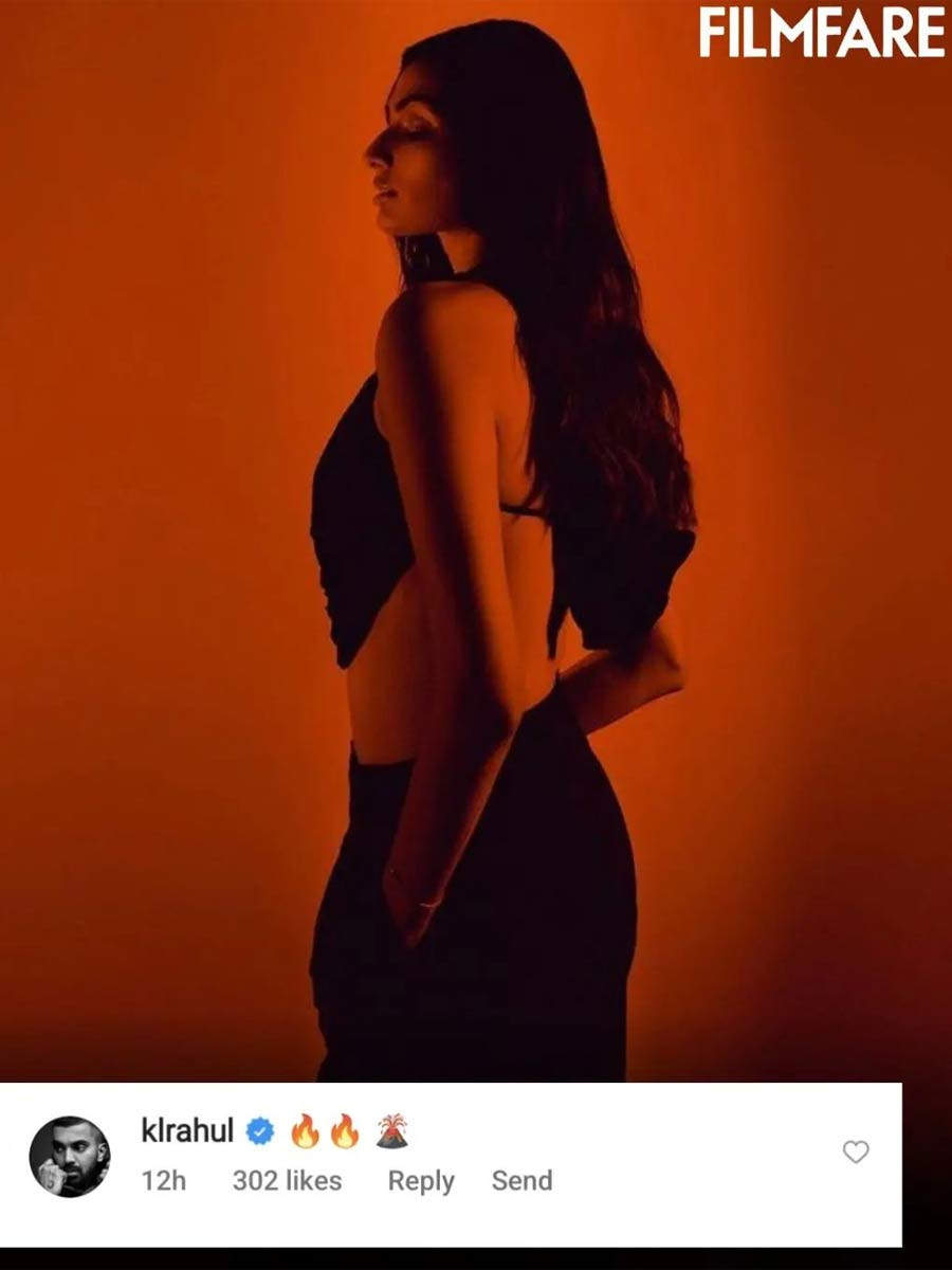 Kl Rahul Comments On Athiya Shetty's Picture On Instagram