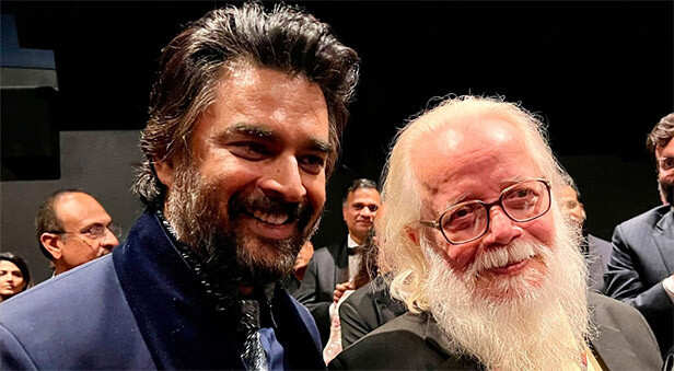 R Madhavan and Dr. Nambi Narayanan