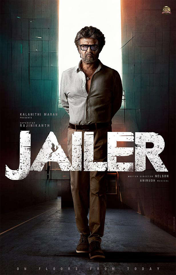 Rajnikanth upcoming movie Jailer poster.