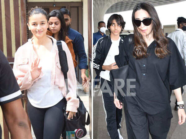 Alia Bhatt and Karishma Kapoor clicked as they step out in the city ...