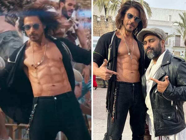 Shah Rukh Khan shows off his abs as he poses with choreographer Bosco  Martis | Bollywood - Hindustan Times