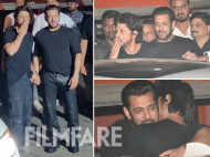 Shah Rukh Khan hugs Salman Khan at his birthday bash. See pics: