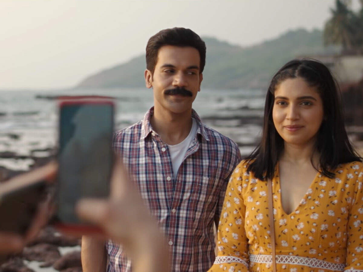 Rajkummar Rao and Bhumi Pednekar in bhadaai ho.