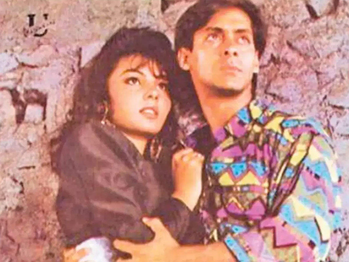 Somy Ali with Salman Khan.
