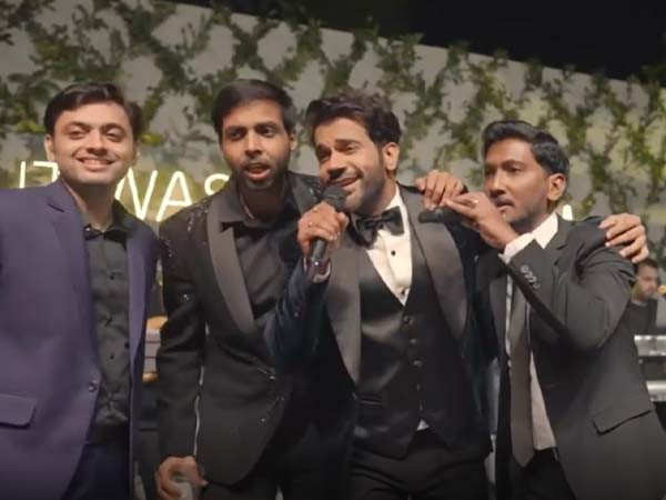 Rajkummar Rao shares video, singing Maeri along with friends at his reception party