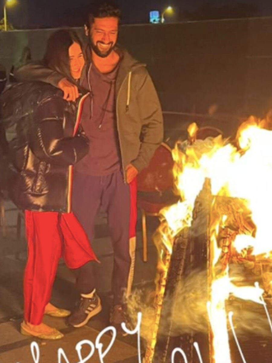 Katrina Kaif and Vicky Kaushal on their first Lohri.