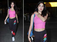 Janhvi Kapoor Gets Clicked In Athleisure As She Returns To Mumbai After Bawaal Shoot