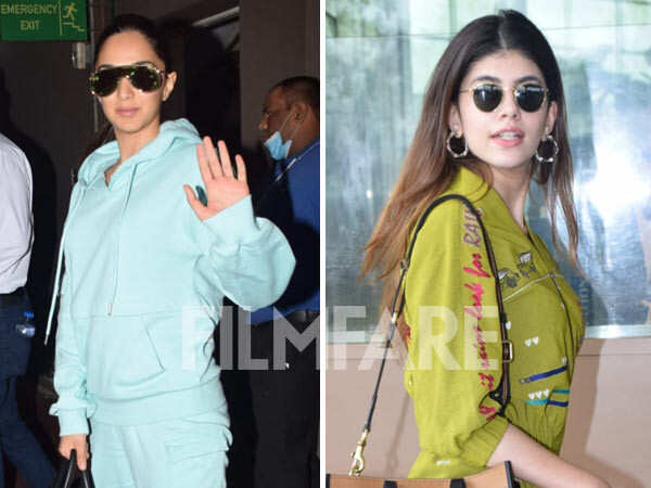 Kiara Advani and Sanjana Sanghi get snapped in comfy airport looks ...