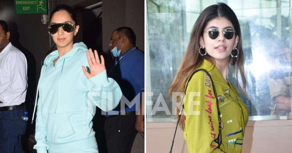 Kiara Advani and Sanjana Sanghi get snapped in comfy airport looks-Latestgrouplink