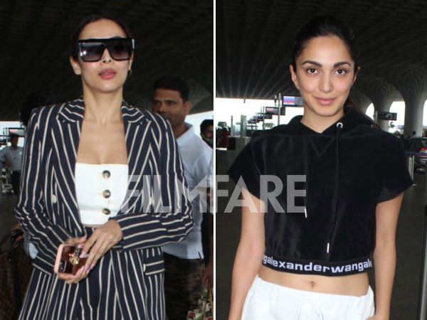 Malaika Arora and Kiara Advani make a stylish appearance at the airport