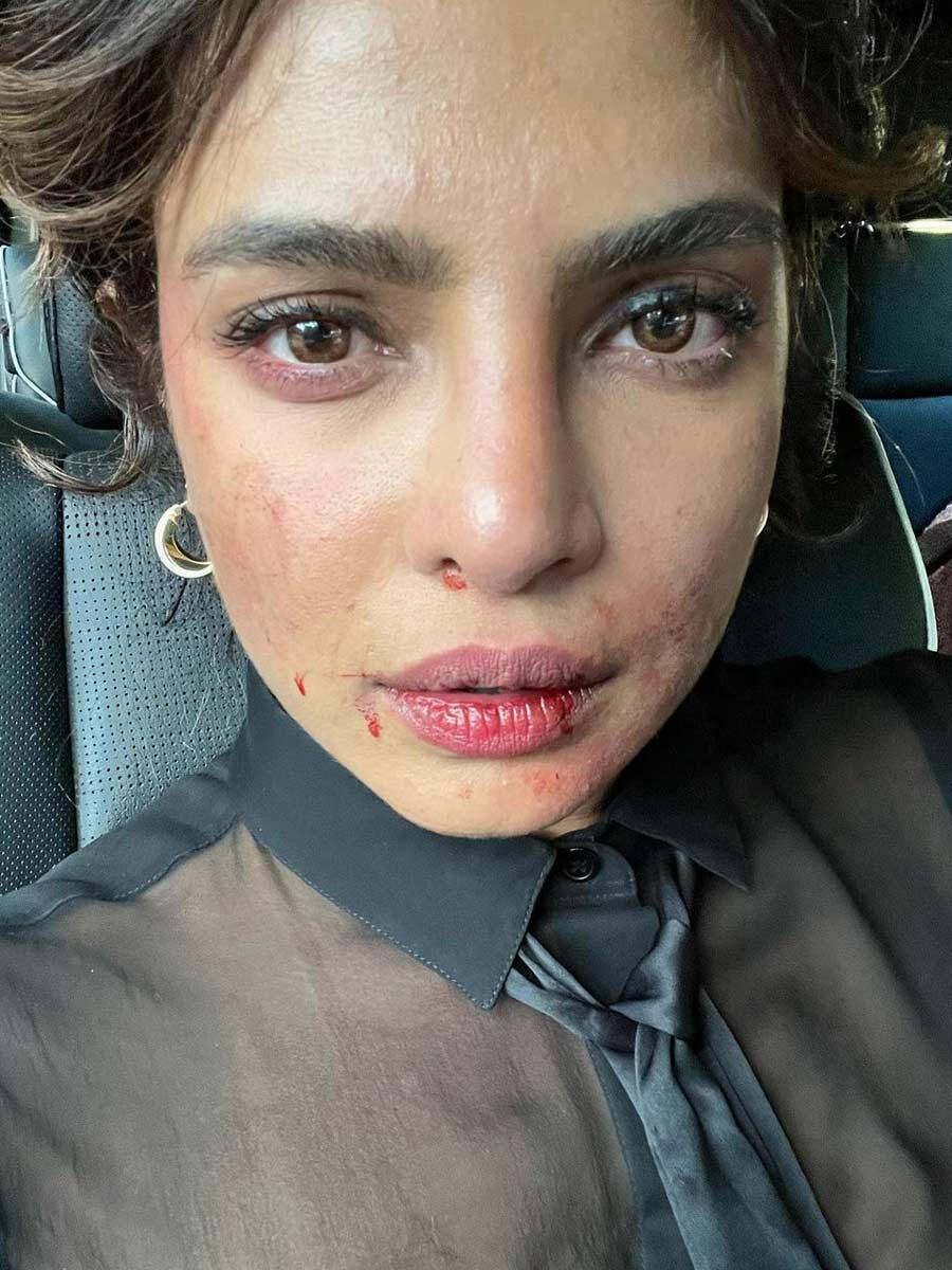 Priyanka Chopra behind the scenes from Citadel