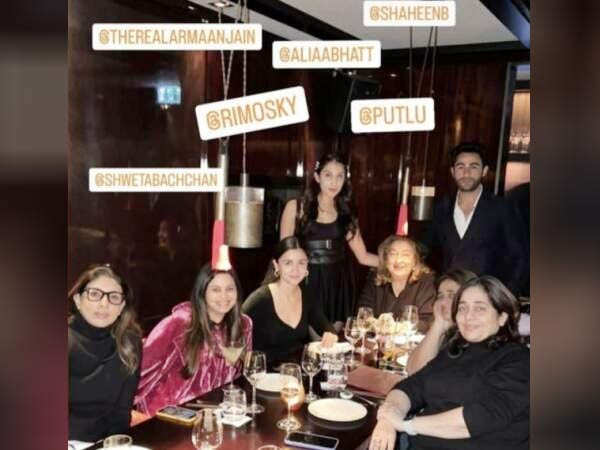 Alia Bhatt attends Kapoor family gathering with Armaan Jain, Rima Jain and others