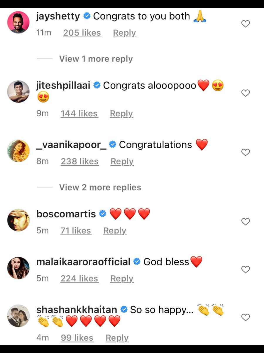 Celebrities around the world congratulate Alia Bhatt.