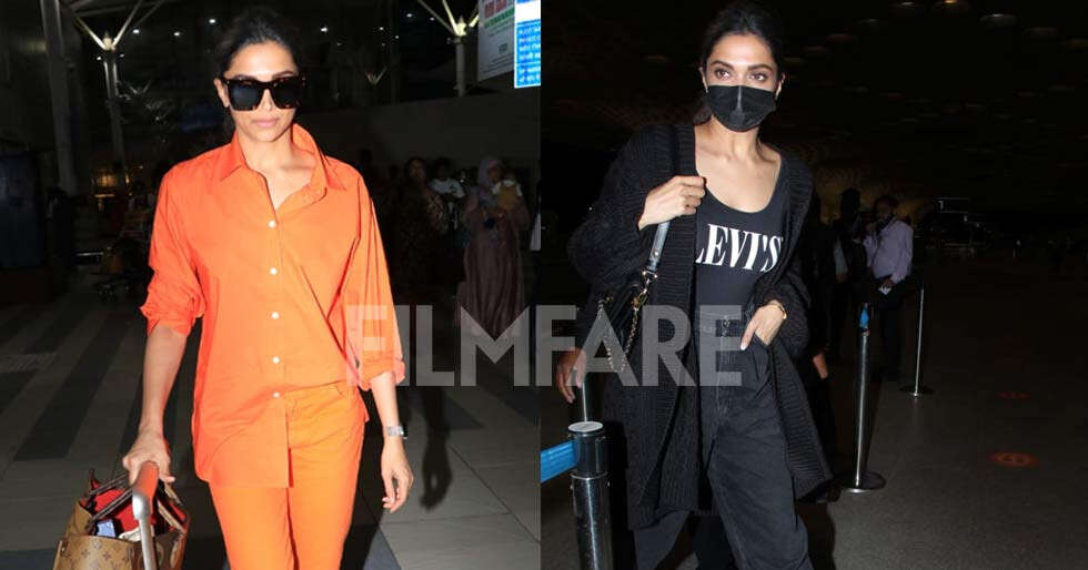 Deepika Padukone slays back-to-back monochrome looks as she jet sets to ...