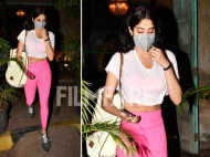 Janhvi Kapoor makes a case for chic athleisure as she gets papped in the city