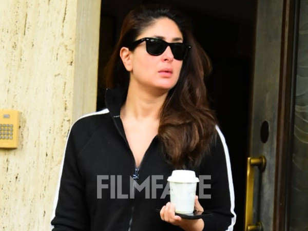 Kareena Kapoor Khan clicked in comfy all-black athleisure wear in the city earlier today