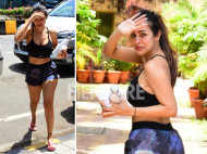 Malaika Arora clicked outside her gym earlier today