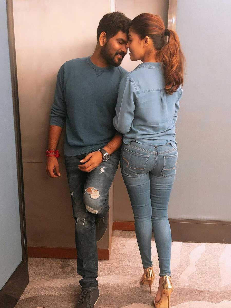 Nayanthara and Vignesh together.