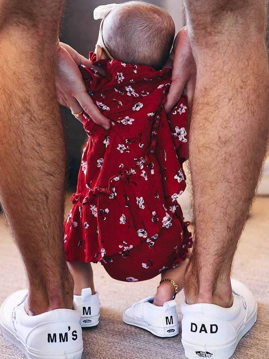 father and daughter matching jordans