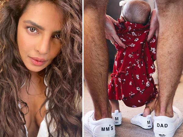 Priyanka Chopra gifts Nick Jonas and daughter Malti Marie matching shoes. See adorable pic