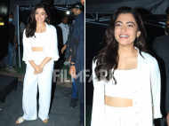 Rashmika Mandanna glows in an all-white look as she's snapped in the city