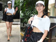 Sara Ali Khan snapped in her workout fit at the gym. See pics