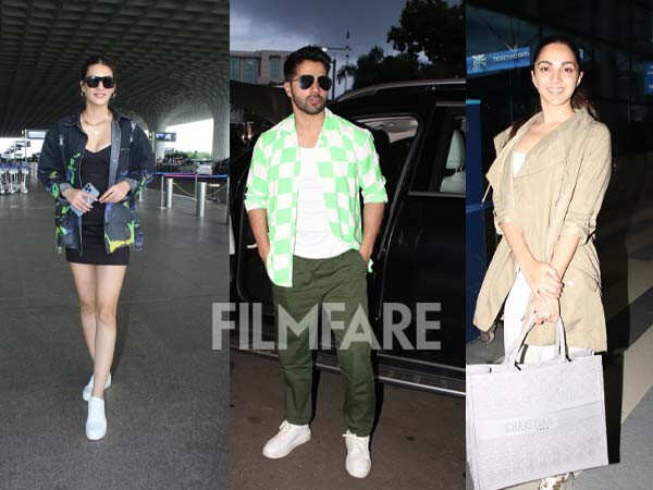 Kiara Advani, Varun Dhawan, and Kriti Sanon looked chic and sporty as ...