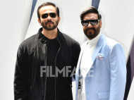 Ajay Devgn and others photographed at the trailer launch of Runway 34