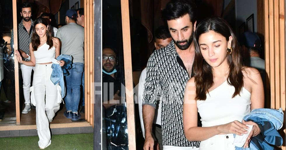 Ranbir Kapoor and Alia Bhatt clicked earlier at a dinner date in the ...