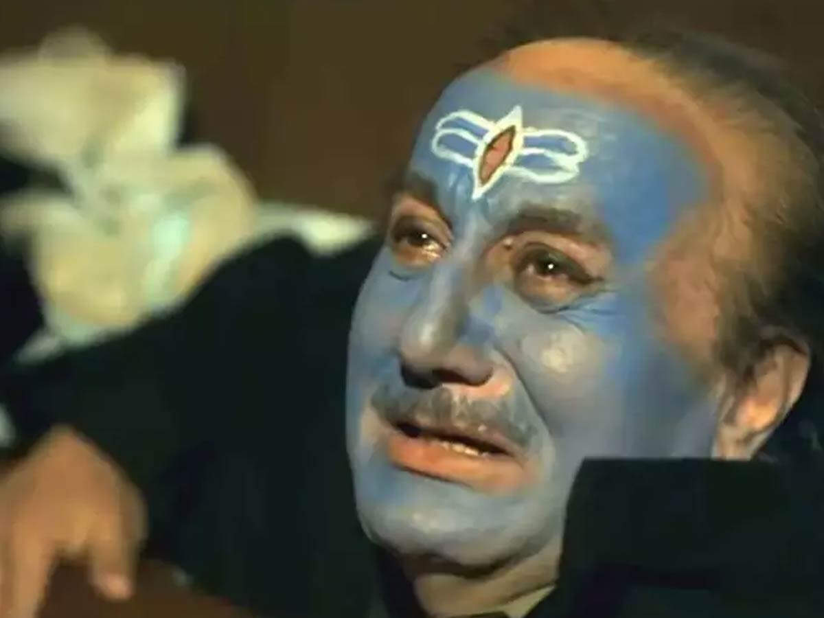 Anupam Kher in make-up.