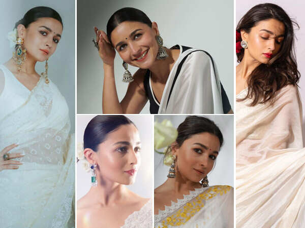 From Berlin To Kolkata, Alia Bhatt's Stunning White Sarees Follow Her  Wherever She Goes For Gangubai Kathiawadi Promotions