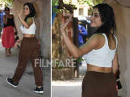 Janhvi Kapoor snapped at a Pilates gym in Khar