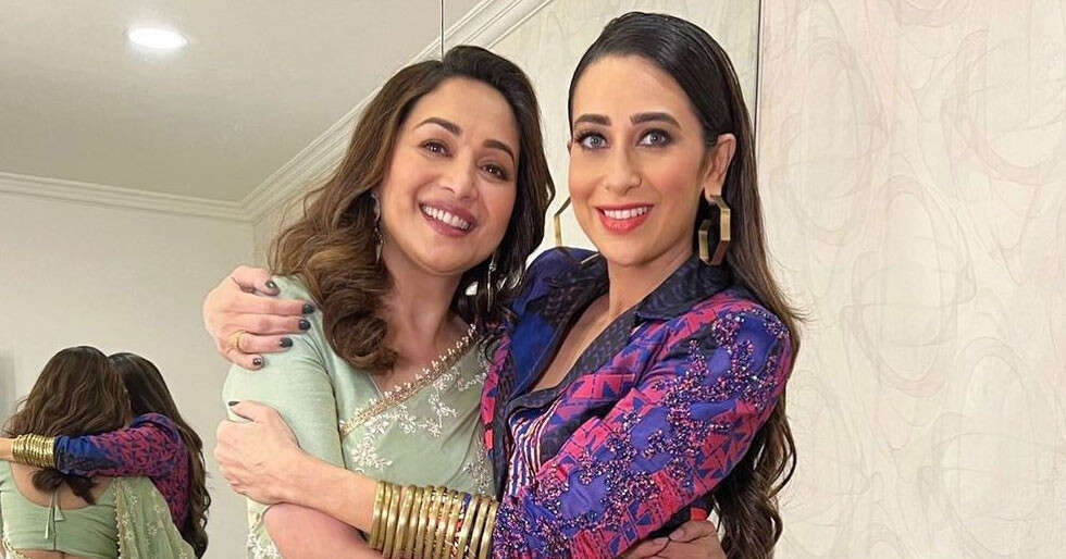 Karishma Kapoor and Madhuri Dixit have a happy reunion | Filmfare.com