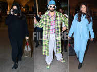 Ranveer Singh clicked with family at the airport showcasing his quirky style