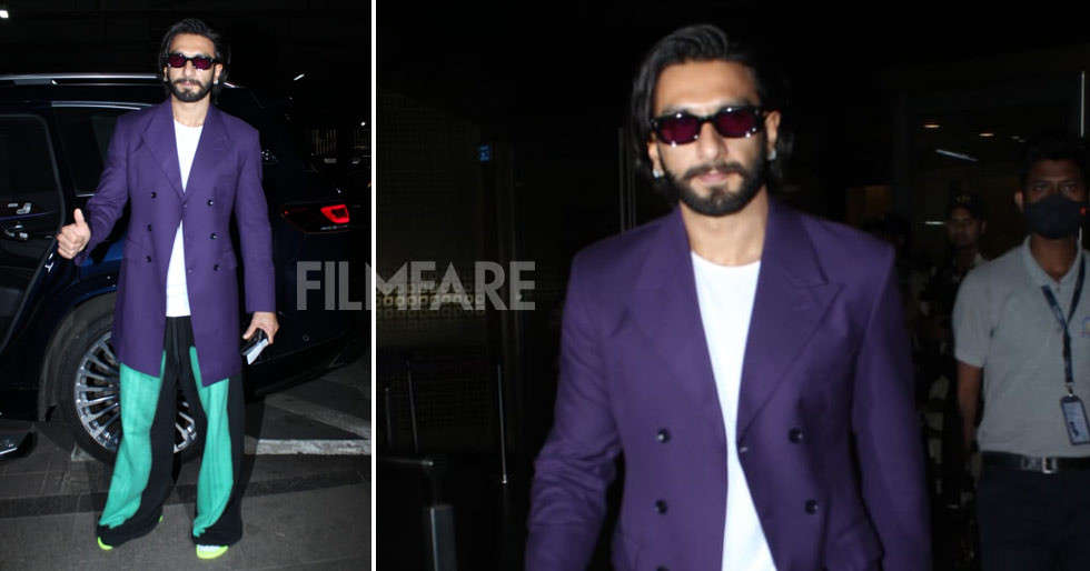 Ranveer Singh clicked at the airport earlier today | Filmfare.com