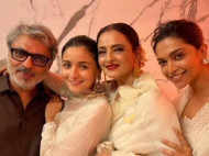 Sanjay Leela Bhansali with Deepika Padukone, Alia Bhatt, Rekha at Gangubai Kathiawadi’s screening