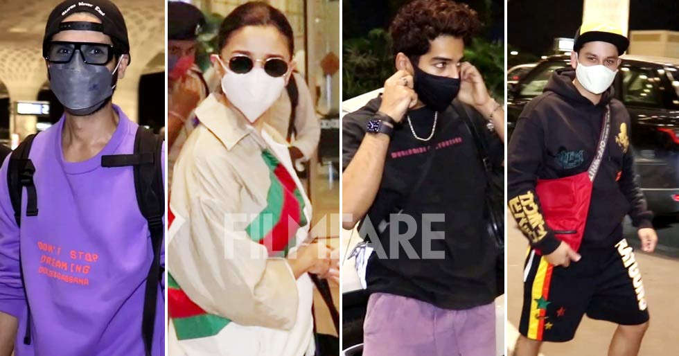 Alia Bhatt, Shahid Kapoor, Ishaan Khatter and Kunal Khemu snapped at the airport